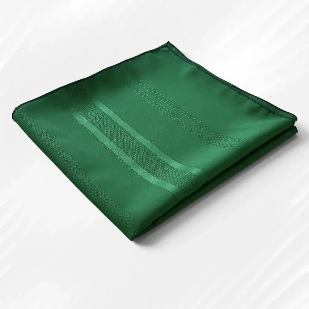Tablecloth Dark Green Fabric Stripes Sheen Easy Care Polyester 54x51 Dining